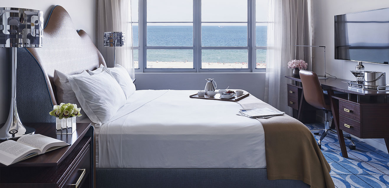 bed room ocean view